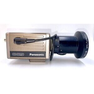 PANASONIC CCTV CAMERA WV-CD22, TV LENS 50MM 1:1.8,WORKING